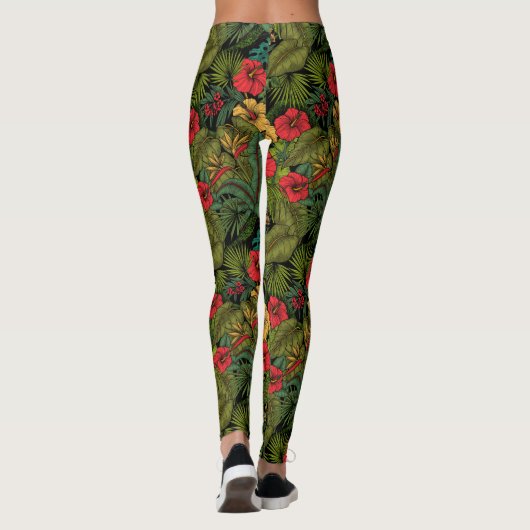 Tropische tuin leggings (Achterkant)
