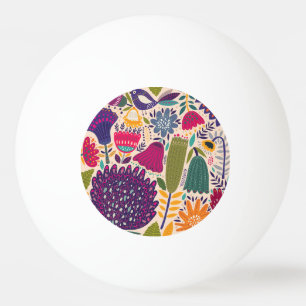 Tropische tuin: lentepatroon collectie. pingpongbal