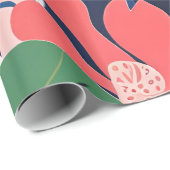 Tropische Tuin Modern Expressionisme Kunstwerk Cadeaupapier (Rol Hoek)