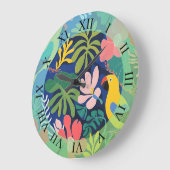 Tropische Tuin Modern Expressionisme Kunstwerk Grote Klok (Hoek)