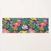 Tropische Tuin Modern Expressionisme Kunstwerk Yogamat (Achterkant (horizontaal))