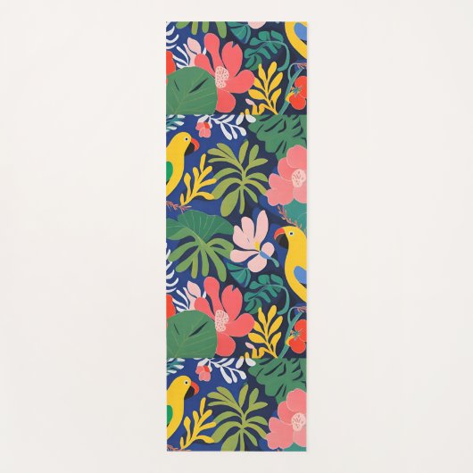 Tropische Tuin Modern Expressionisme Kunstwerk Yogamat (Voorkant)