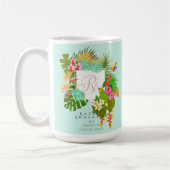 Tropische tuin Monogram Groen Koffiemok (Links)