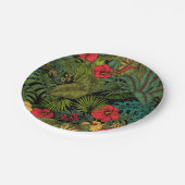 Tropische tuin papieren bordje (Gekanteld)