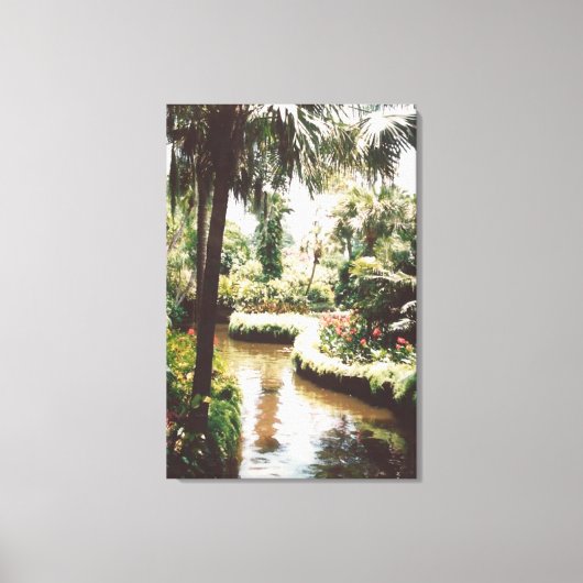 Tropische tuin Paradise Canvas Afdruk (Voorkant)