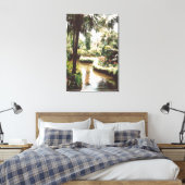 Tropische tuin Paradise Canvas Afdruk (Insitu (Slaapkamer))