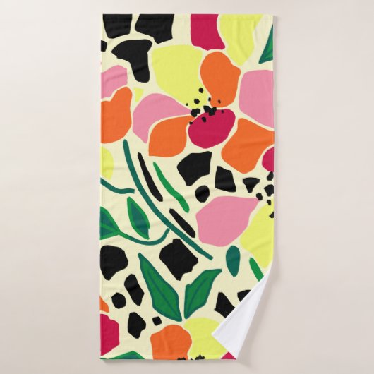 Tropische tuin Stippen Bad Handdoek (Badhanddoek)