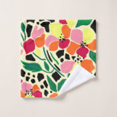 Tropische tuin Stippen Bad Handdoek (Wasdoekje)
