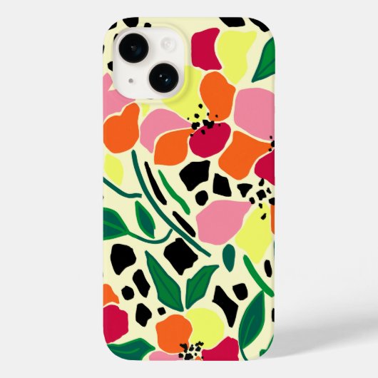 Tropische tuin Stippen Case-Mate iPhone Case (Achterkant)