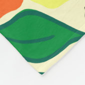 Tropische tuin Stippen Fleece Deken (Hoek)
