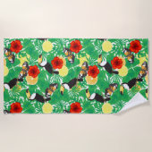 Tropische tuin strandlaken (Voorkant)