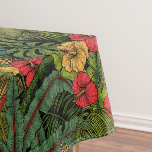 Tropische tuin tafelkleed (Voorbeeld)