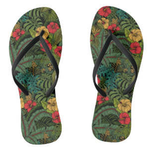 Tropische tuin teenslippers