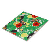 Tropische tuin tegeltje (Zijkant)