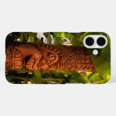 Tropische tuin Tiki geïllustreerd Hawaiian Case-Mate iPhone Case (Achterkant (horizontaal))