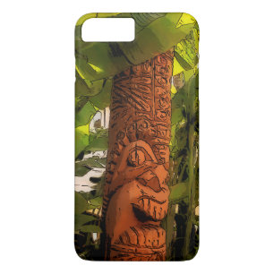 Tropische tuin Tiki geïllustreerd Hawaiian Case-Mate iPhone Case