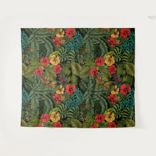 Tropische tuin wandkleed (Voorkant (horizontaal))