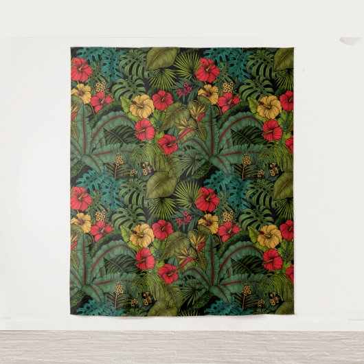 Tropische tuin wandkleed (Voorkant)