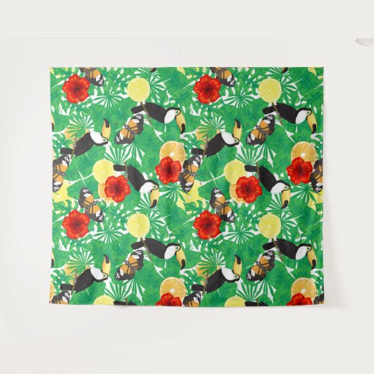 Tropische tuin wandkleed (Voorkant (horizontaal))