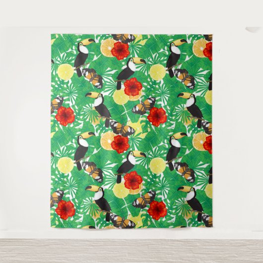 Tropische tuin wandkleed (Voorkant)