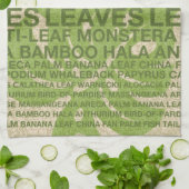 Tropische tuinmuur hangen en theedoek (Gevouwen)