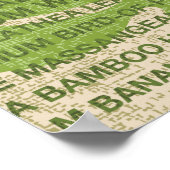 Tropische tuinmuur hangen poster (Hoek)