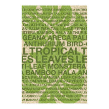 Tropische tuinmuur hangen