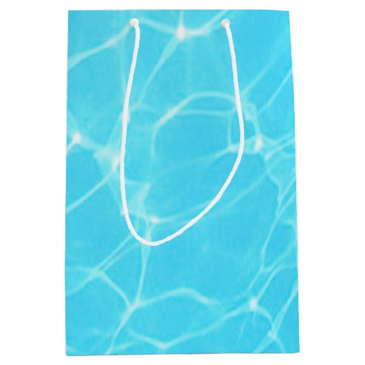 tropische turquoise blauwe oceaan medium cadeauzakje (Voorkant)