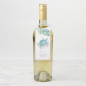 Tropische turquoise Blue Zee Turtle Waterverf Flessenhanger (Op fles)