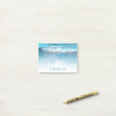Tropische turquoise oceaan Hawaii-golven foto aang Post-it® Notes (Op bureau)