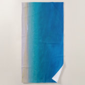 Tropische turquoise Ocean Beach Towel Strandlaken (Voorkant)
