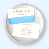Tropische turquoise Ocean Waves Visitekaartje