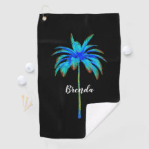 Tropische turquoise palm Tree vrouwen gepersonalis