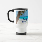 Tropische turquoise strand scène Zeeen overdag Reisbeker (Links)