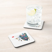 Tropische uitnodiging bier onderzetter (Rechterzijde)