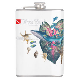 Tropische uitnodiging heupfles