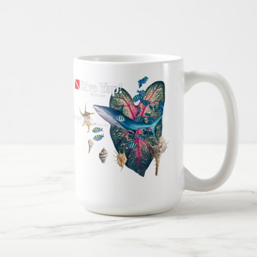 Tropische uitnodiging koffiemok (Rechts)