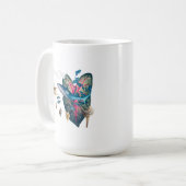 Tropische uitnodiging koffiemok (Voorkant links)