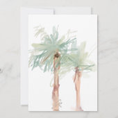 tropische uitnodiging op het strand van Palm (Achterkant)