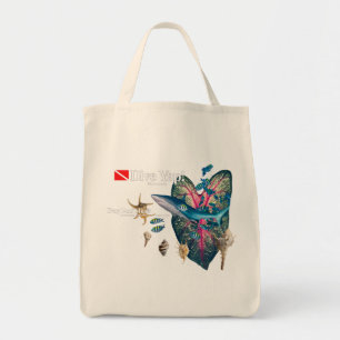 Tropische uitnodiging tote bag