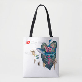 Tropische uitnodiging tote bag