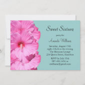 Tropische uitnodiging voor de geboorte (turquoise) (Voorkant)