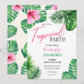 Tropische uitnodiging voor geboorte (Voorkant / Achterkant)
