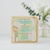  tropische uitnodiging voor het toernooi van Golf (Staand voorkant)