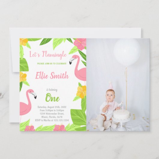  Tropische Uitnodigingen voor Kinderen (Voorkant)