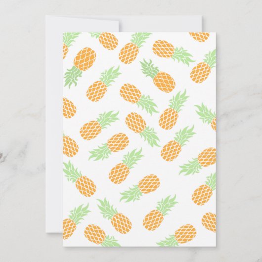  Tropische Uitnodigingen voor Kinderen (Achterkant)