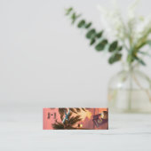 Tropische Uitstap Bookmark Mini Visitekaartje (Staand voorkant)