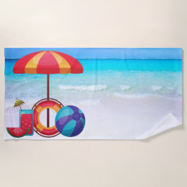 Tropische umbrella Beach Towel Strandlaken