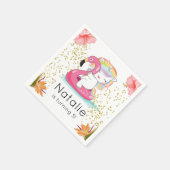 Tropische Unicorn Pool Servet (Hoek)