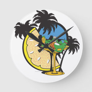 Tropische Vacatie Gecko Ronde Klok